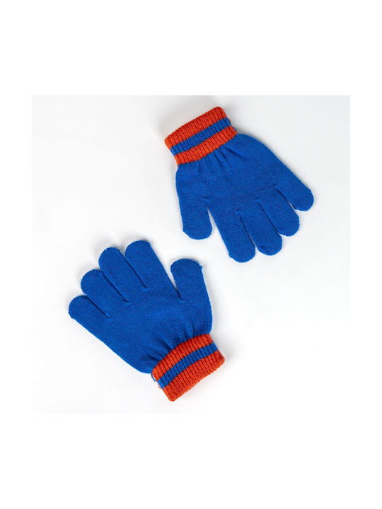 Marvel Avengers Kids Beanie Set with Scarf and Gloves Knitted Blue