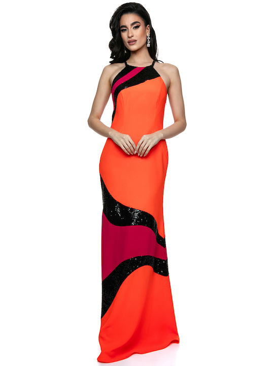 RichgirlBoudoir Maxi Rochie de Seară Dynamic Colour Composition