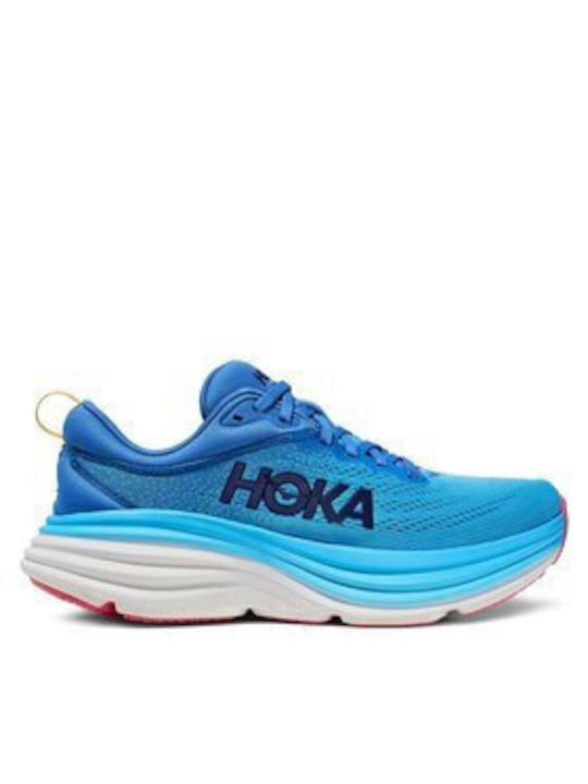 Hoka Bondi 8 Women's Running Sport Shoes Blue