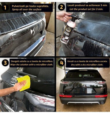 Billionaire Spray Curățare / Protecție pentru Elastici și Jante Auto cu Aromă de Piersică 750ml