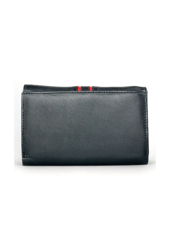 Lavor Large Leather Women's Wallet Black