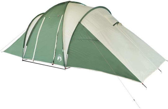 vidaXL Summer Camping Tent Tunnel Green for 6 People 150x238x193cm