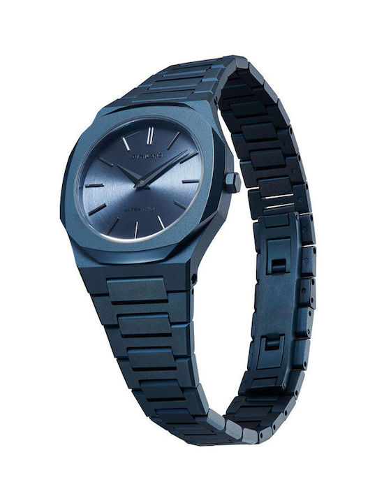 D1 Milano Uhr mit Blau Metallarmband