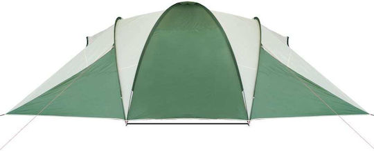 vidaXL Summer Camping Tent Tunnel Green for 6 People 150x238x193cm