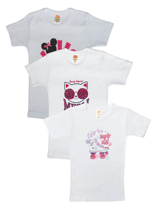 Nina Club Kids' Undershirt Short-sleeved White