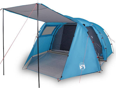 vidaXL Σκηνή Camping Τούνελ Μπλε για 4 Άτομα 420x260x153εκ.