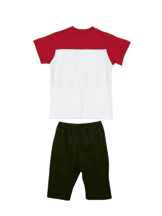 Frenzy Kids Set with Shorts Summer 2pcs red