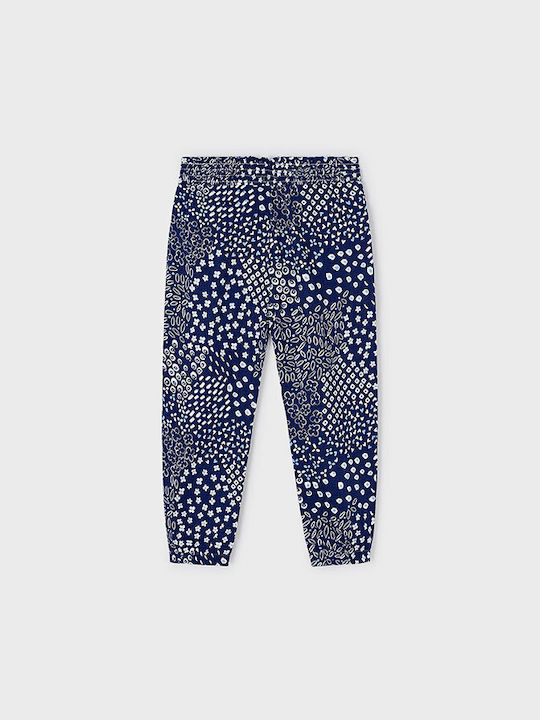 Mayoral Kids Trousers blue dark Μακρυ