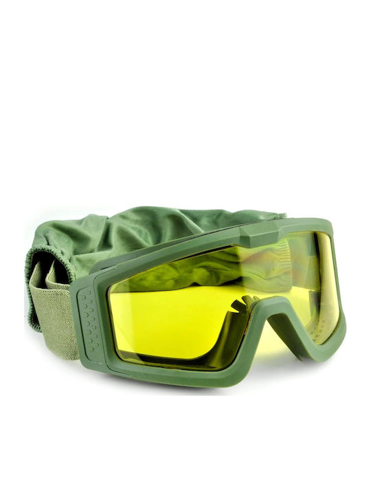 Emsecko98 Masca de schi și snowboard Pentru adulți Verde cu Lentilă în culoarea Verde