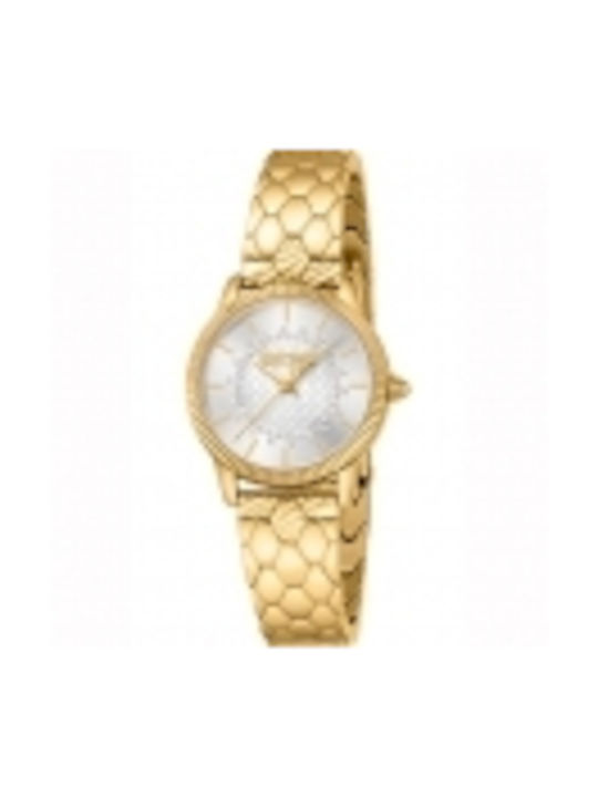 Just Cavalli Uhr mit Gold Metallarmband