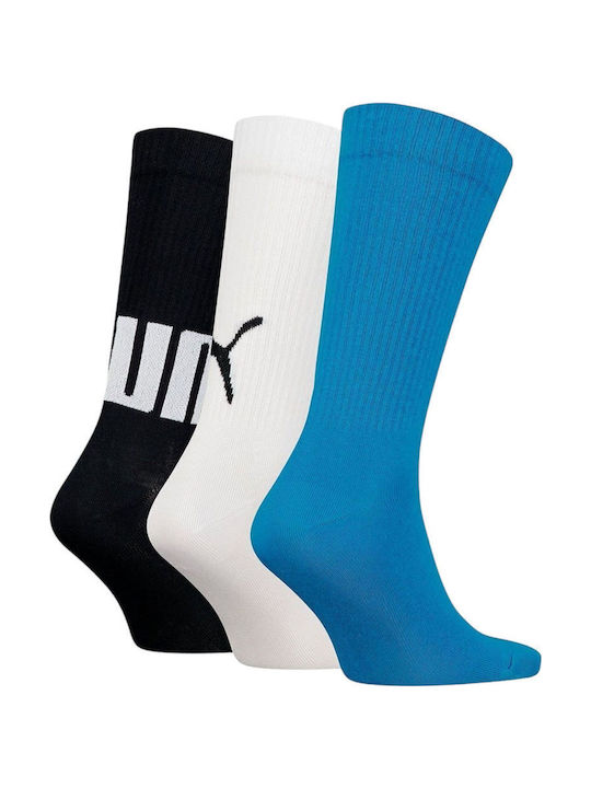 PUMA Logo Athletic Socks Black 3 Pairs