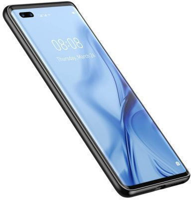 Baseus Alloy Umschlag Rückseite Leder / Silikon Schwarz (Huawei Mate 40 Pro)