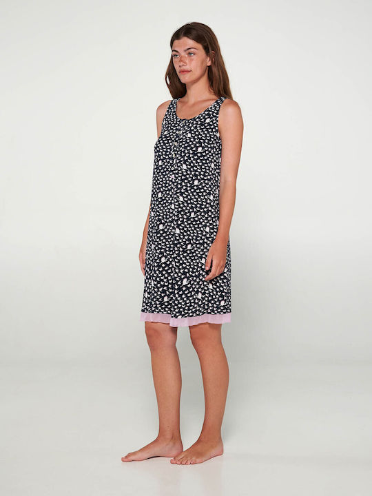 Vamp Winter Women's Nightdress Blue Moon