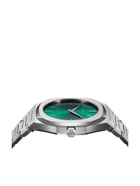 D1 Milano Men's Watch 40mm Battery with Silver Metal Bracelet