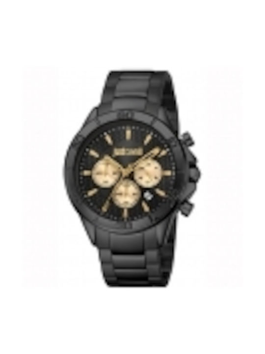 Just Cavalli Watch Chronograph Battery with Black Metal Bracelet