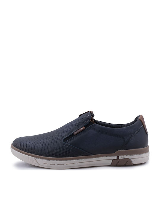 Men's Leather Casual Shoes Blue