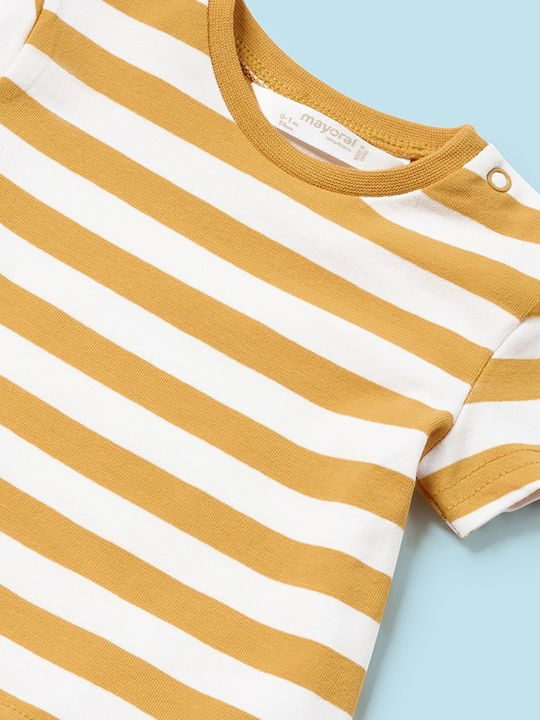 Mayoral Set Onesie With Salopeta Yellow 2 Pieces