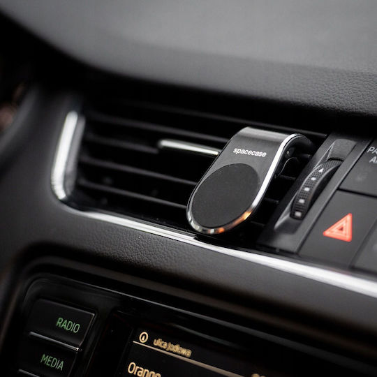 Spacecase Sc03 Magnetic Air Vent Car Holder - магнитен държач за мобилни телефони / смартфони за въздушните отвори на автомобила - черен (5905123421549) 118784