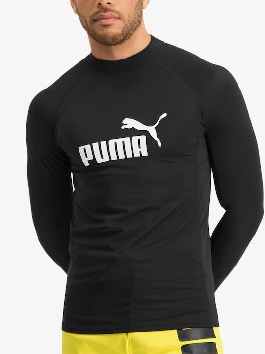 PUMA Ανδρική Μακρυμάνικη Αντηλιακή Μπλούζα Μαύρη