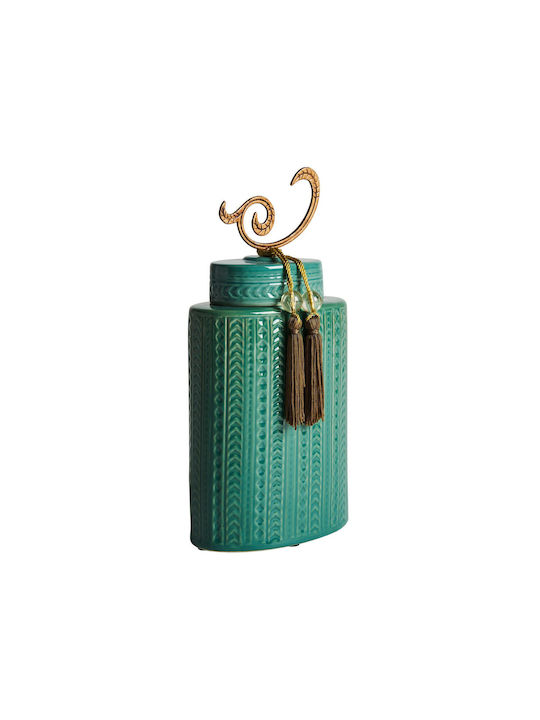 Vical Decorative Vase Green 16x16x36cm