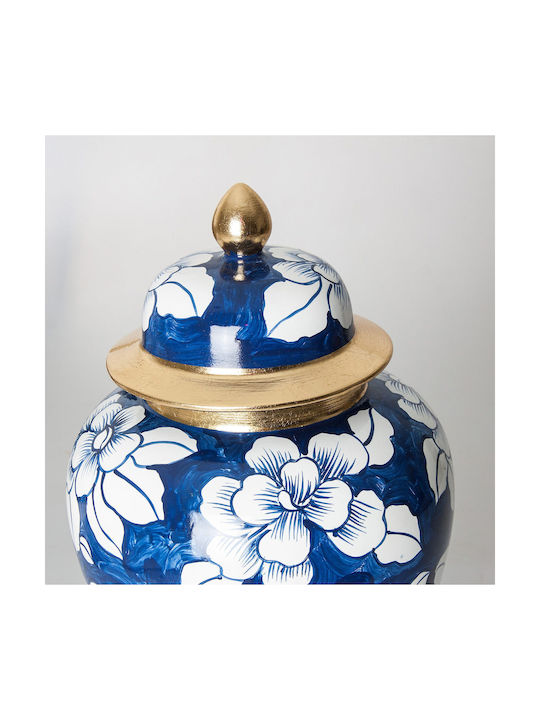 Vical Decorative Vase Blue 18x18x32cm