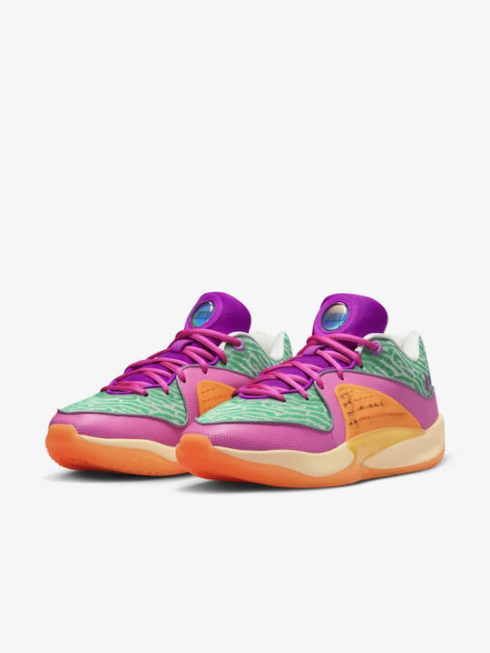 Nike KD16 All-Star Χαμηλά Μπασκετικά Παπούτσια Stadium Green / Hyper Violet / Barely Green / Playful Pink / University Gold / Lightening