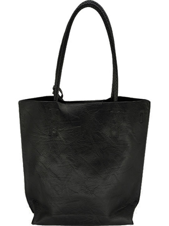 Gift-Me Set Leather Women's Bag Shopper Shoulder Black