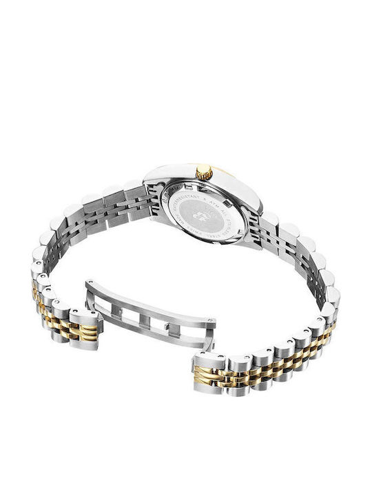 Jacques Du Manoir Women's Watch with Silver / Silver Metal Bracelet