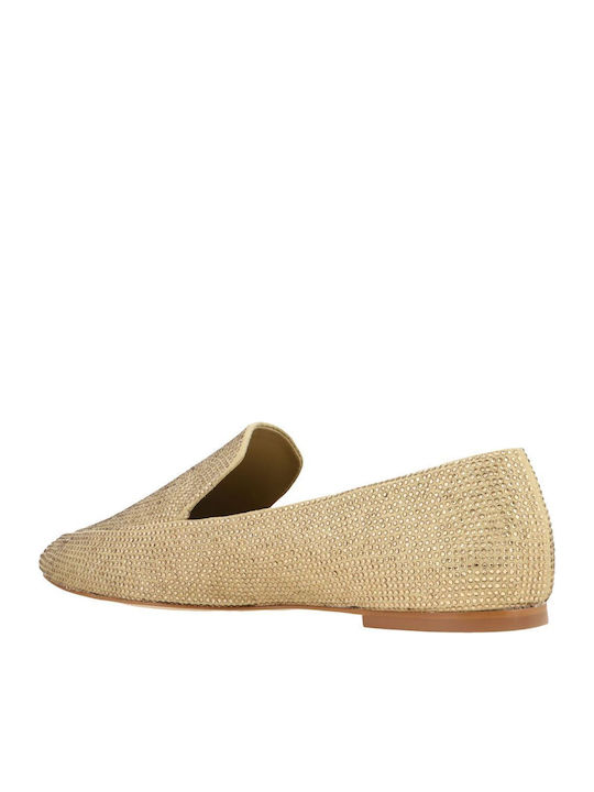 Γυναικεία Loafers σε Χρυσό Χρώμα