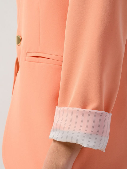 Derpouli Women's Blazer Coral