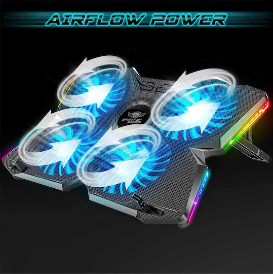 Spirit of Gamer Cooling Pad for Laptop up to 17" with 4 Fans and Illumination 000-4182001