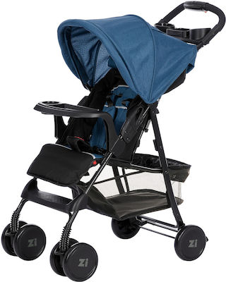 Zizito Switzerland Adel Regenschirm Kinderwagen Geeignet ab 6+ Monaten Blau 5.9kg