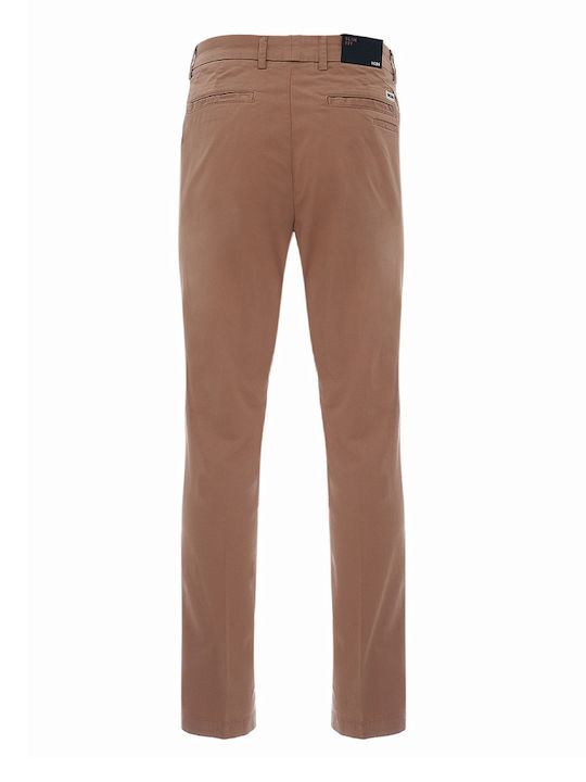 Hugo Boss Pantaloni pentru bărbați cu Croială Slim Tabac Brown