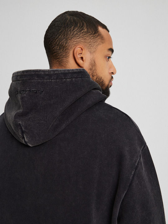 Sweatshirt mit Kapuze Schwarz
