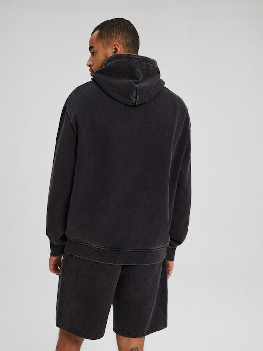 Sweatshirt mit Kapuze Schwarz