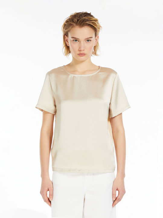 Max Mara Γυναικείο T-shirt Μπεζ