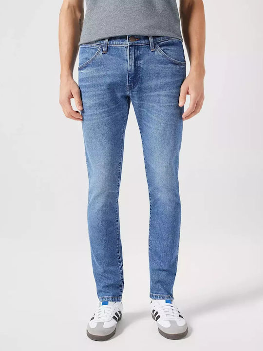 Wrangler Pantaloni de Bărbați din Jean în Croială Skinny Albastru deschis