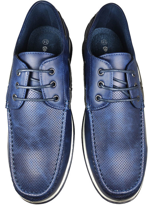 Cockers Men's Leather Casual Shoes Blue