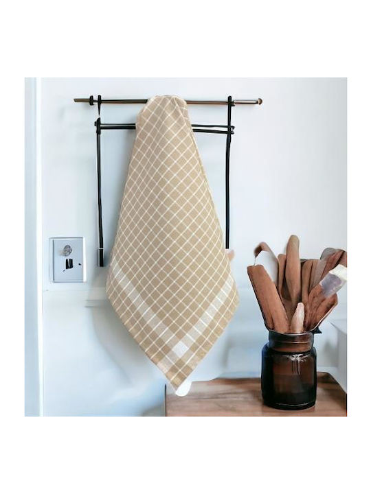 Linea Home Towel made of 100% Cotton in Beige Color 50x70cm 1pcs