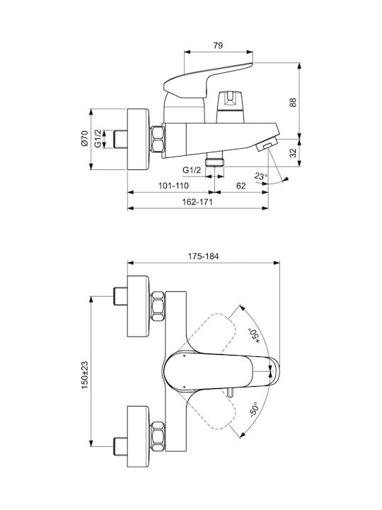 Ideal Standard Ceraflex Amestecare Baterie Dus