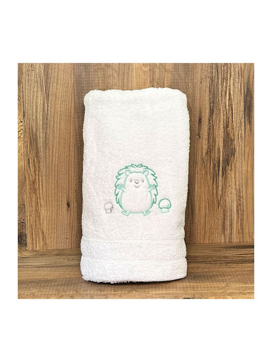 Bunny Bebe Baby Body Towel Hedgehog Bay Leaf Mint Weight 500gr/m²
