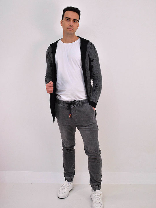 Herren Strickjacke Gray