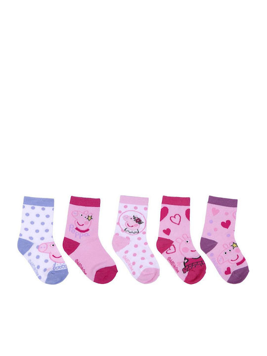 Peppa Pig Kids' Socks Colorful 5 Pairs