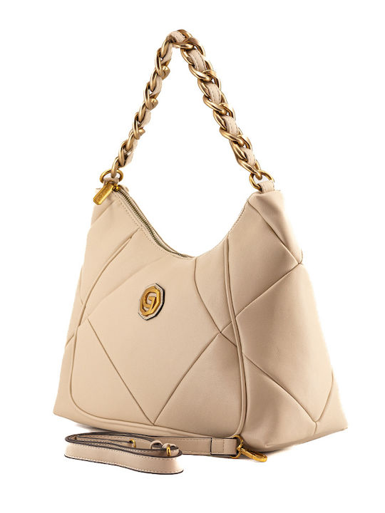 Gold & Gold Women's Bag Shoulder Beige