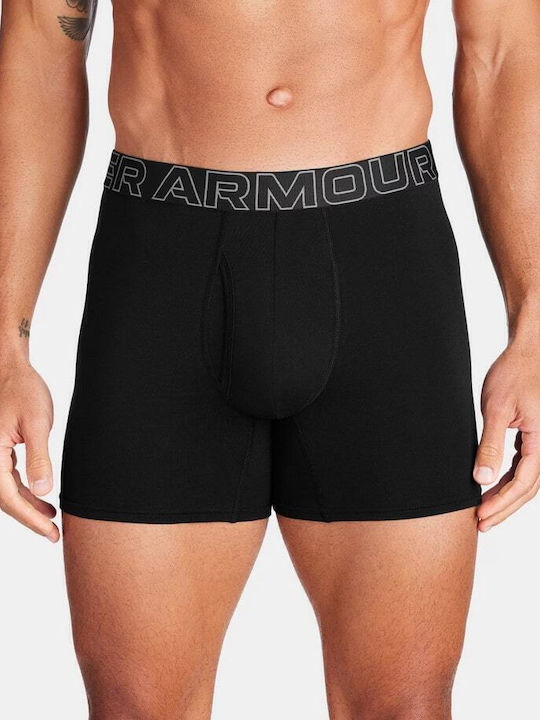 Under Armour Performance Μποξεράκια 3Pack Μαύρα