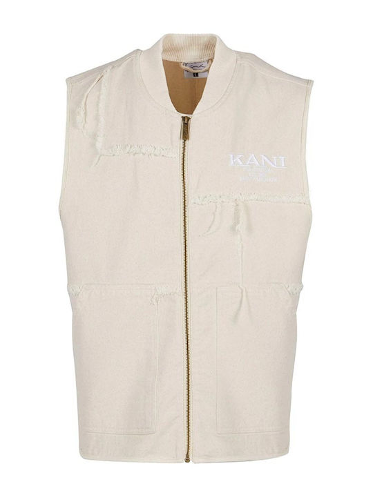 Retro Αμάνικο Μπουφάν Off White