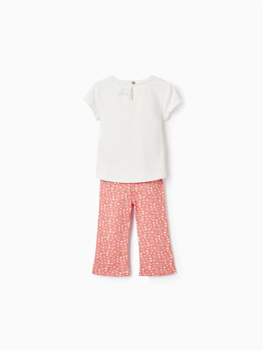 Zippy Kids Set with Pants Summer 2pcs ecru