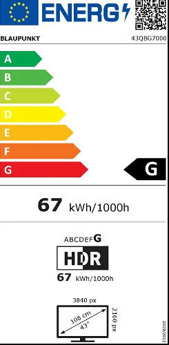 Blaupunkt Smart Τηλεόραση 43" 4K UHD QLED 43QBG7000 (2023)
