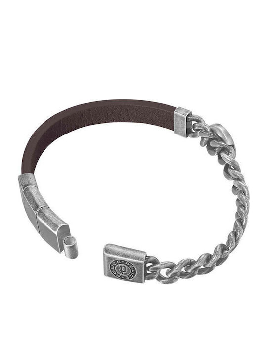 Police Crest Men's Chain Bracelet Made of Stainless Steel 19cm