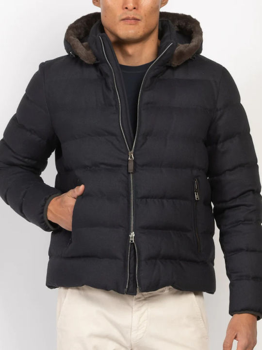 Herno Herren Winter Jacke Puffer Blau